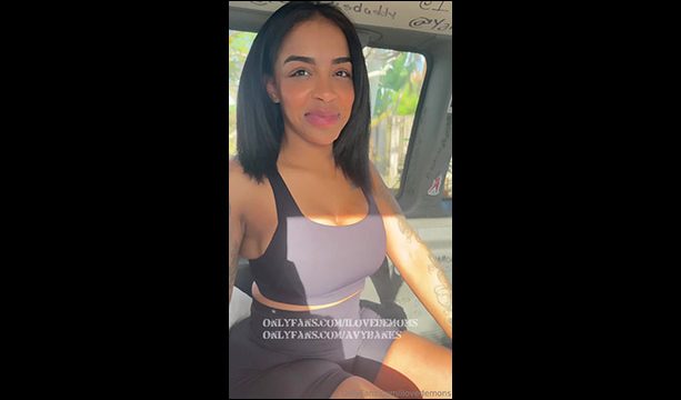 Avy bitch fucking on the bus