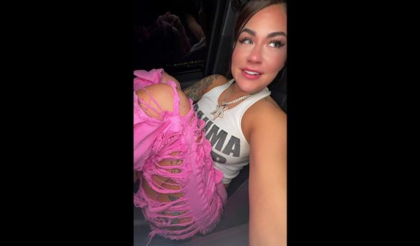 Karmen takes Bbc in car