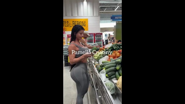 Brazilian Buying a Cucumber
